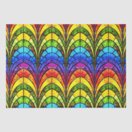 虹色エレガントステンドグラス模様 薄葉紙