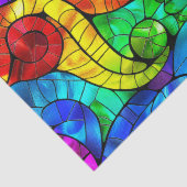虹色エレガントステンドグラス模様 薄葉紙 (詳細)