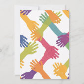 虹色エレガント文字プライドパーティー 招待状 (裏面)