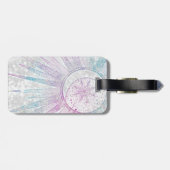 虹色エレガント日月マンダラシルバーデザイン ラゲッジタグ (裏面横)