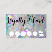虹色エンジェルティンセルカスタマーロイヤリティカード 名刺 (正面)