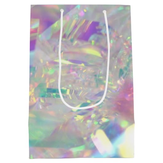 虹色エンジェルティンセルビジネス ミディアムペーパーバッグ (裏面)