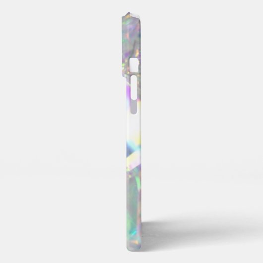 虹色エンジェルモダンティンセルグラムアイフォンケース iPhoneケース (左側面)