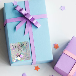 虹色エンジェルTinselありがとうステッカー スクエアシール