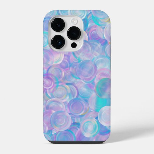 虹色オパールガラスカボション iPhoneケース (裏面)