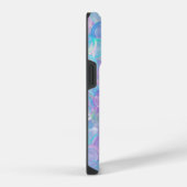 虹色オパールガラスカボション iPhoneケース (右側面)