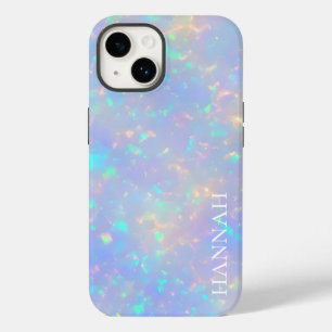 虹色オフェイクパール(カスタマイズ可能な名前) Case-Mate iPhone 14ケース