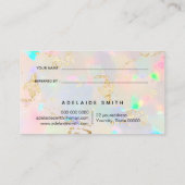 虹色オフェイクプテクスチャ参照カード 名刺 (裏面)