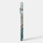 虹色オレンジ色の白ライリー iPhoneケース (左側面)