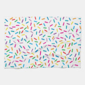 虹色カラフルまきパターン キッチンタオル (横)