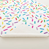 虹色カラフルまきパターン シェルパブランケット (3/4)