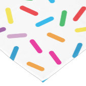 虹色カラフルまきパターン ショートテーブルランナー (コーナー)