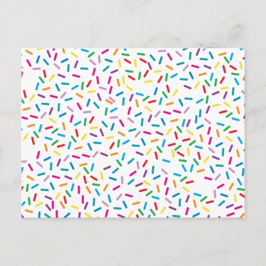 虹色カラフルまきパターン シーズンポストカード (正面)