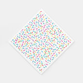 虹色カラフルまきパターン スタンダードランチョンナプキン (角)