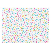 虹色カラフルまきパターン テーブルクロス (正面(横))