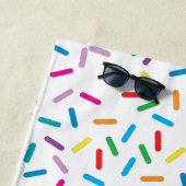 虹色カラフルまきパターン ビーチタオル (インサイチュ)