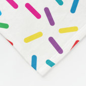 虹色カラフルまきパターン フリースブランケット (角)