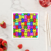 虹色カラフルジグソーパズル スタンダードカクテルナプキン (インサイチュ)