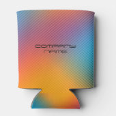 虹色カラフルホログラフィック背景 缶クーラー (裏面)