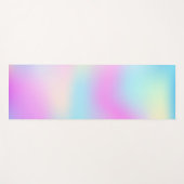 虹色カラフルモダン背景 ヨガマット (正面(横))
