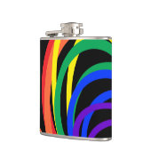 虹色カラフル三日月型フラスコ フラスク (左)