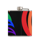 虹色カラフル三日月型フラスコ フラスク (裏面)