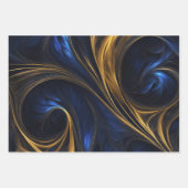 虹色カラフル旋回パターンの包装紙 ラッピングペーパーシート (正面2)