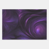 虹色カラフル旋回パターンの包装紙 ラッピングペーパーシート (正面)