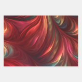 虹色カラフル旋回パターン ラッピングペーパーシート (正面2)