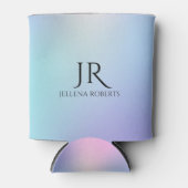 虹色カラフル背景 缶クーラー (正面)