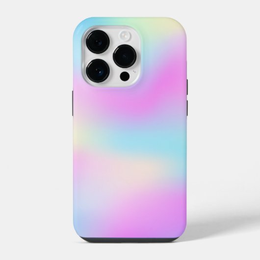 虹色カラフル背景 iPhoneケース (裏面)