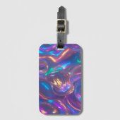虹色カラフル色 ラゲッジタグ (正面縦)
