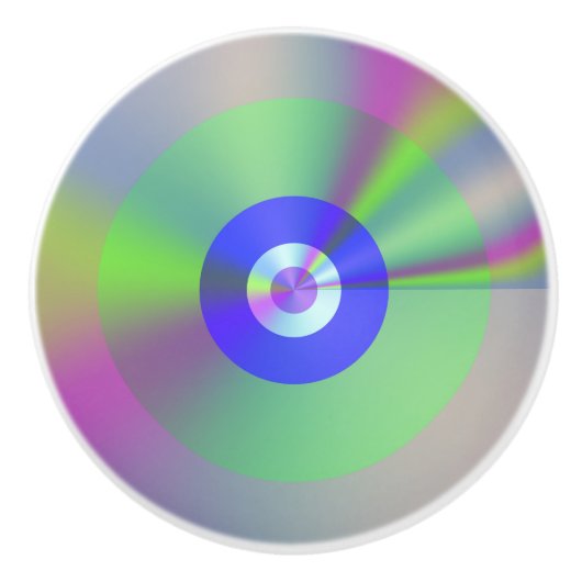 虹色カラフル虹色の良いバイブグラデーション セラミックノブ (正面)