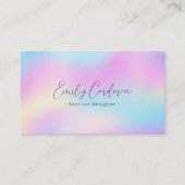 虹色カラフル質発色カスタムタイポグラフィ 名刺 (正面)