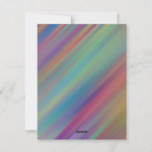 虹色カラフル運動あいさつ空白のカード シーズンカード (裏面)