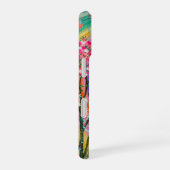 虹色カラフル野草鳥蝶 iPhone 16ケース (右側面)