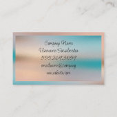 虹色ガラスのテクスチャ背景 名刺 (裏面)