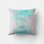 虹色ガラス幾何学模様 クッション (裏面)