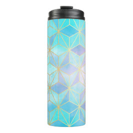 虹色ガラス幾何学模様 タンブラー