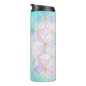 虹色ガラス幾何学模様 タンブラー (回転右)