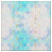 虹色ガラス幾何学模様 ファブリック (見本)