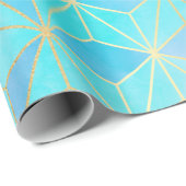 虹色ガラス幾何学模様 ラッピングペーパー (ロールコーナー)
