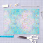 虹色ガラス幾何学模様 薄葉紙 (クラフト)