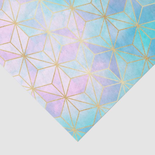 虹色ガラス幾何学模様 薄葉紙 (詳細)