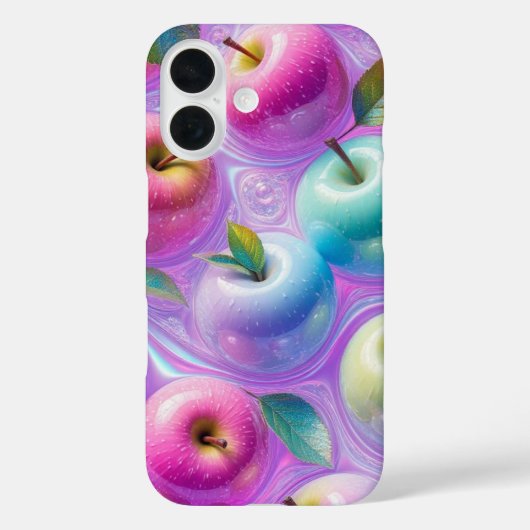 虹色キャンディーアップルアート Case-Mate iPhoneケース (裏面)