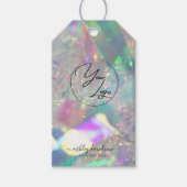 虹色ギフトラベル |ロゴビジネス文字列ラベル ギフトタグ (正面)