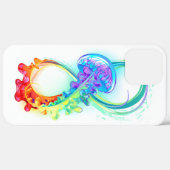 虹色クラゲのインフィニティ Case-Mate iPhoneケース (裏面 (横))