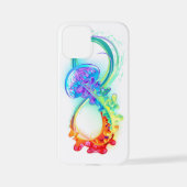 虹色クラゲのインフィニティ iPhoneケース (裏面)