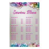 虹色クリスタルサービスメニュー ポスター (正面)