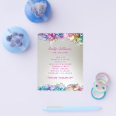 虹色クリスタルチラシ チラシ (シングル)